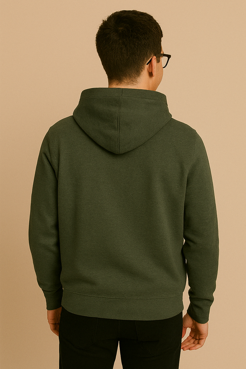 Evergreen Moments – Men's Hoodie Duo in Forest Green