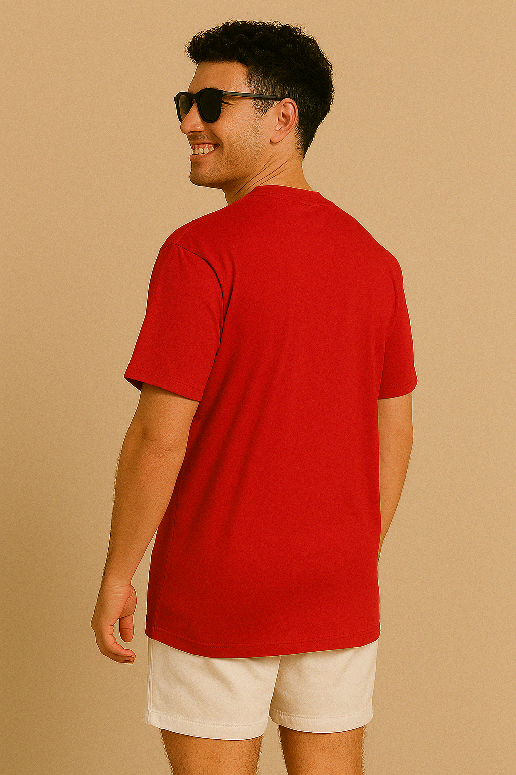 Christmas Red Oversized Men's T-Shirt