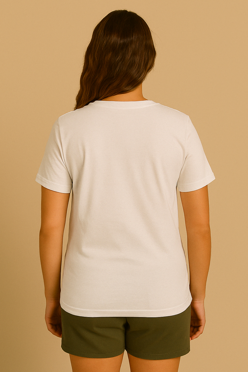 Women's White Pocket Cat T-Shirt