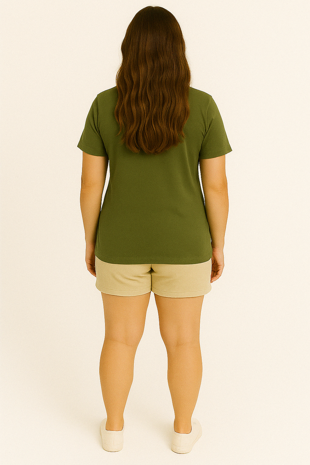 Women's Olive Green Pocket Koala T-Shirt