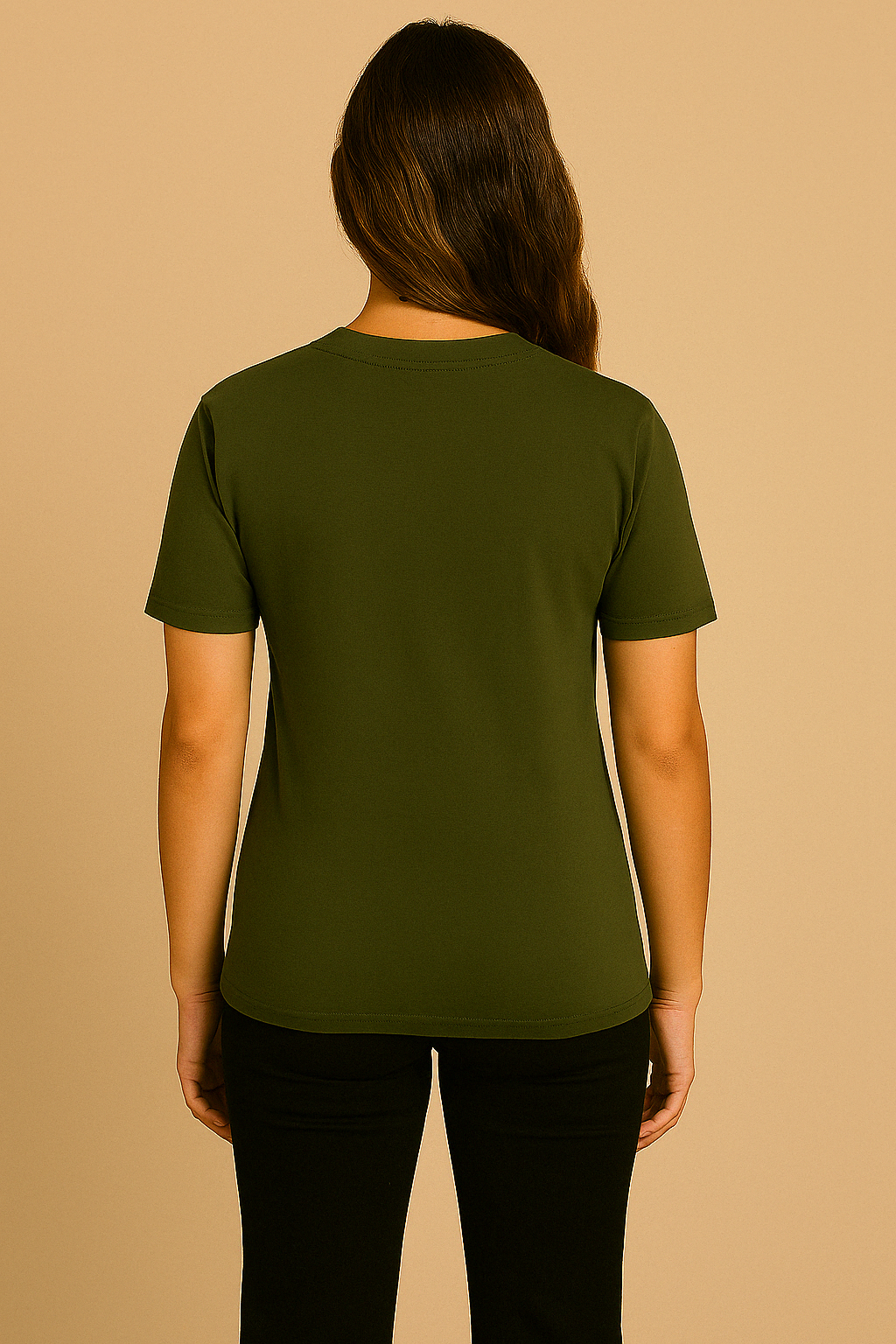 Women's Olive Green Rope Cat T-Shirt