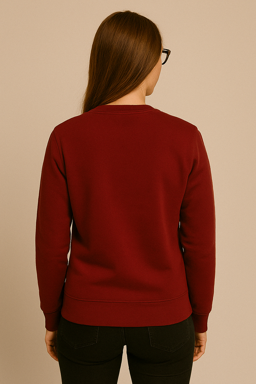 Everyday Women's Sweatshirt – Rich Burgundy Vibe