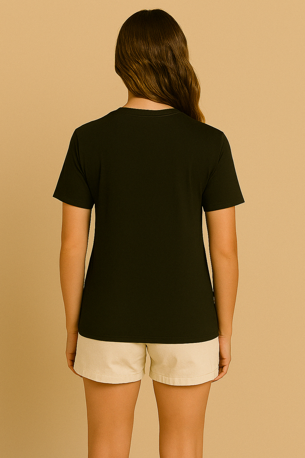Women's Black Pocket Panda T-Shirt