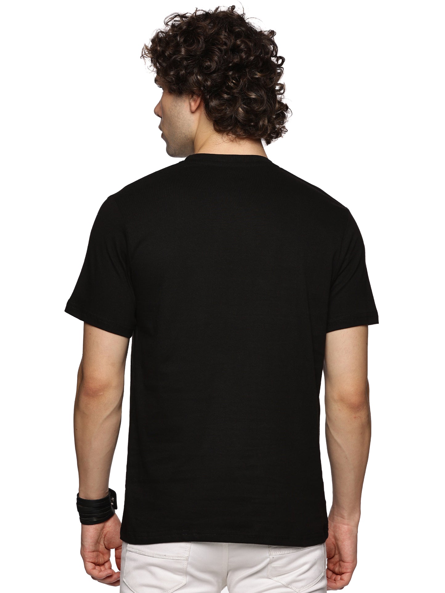 BLACK SOLID T-SHIRT - STYLARIA