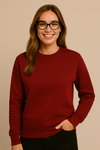 Everyday Women's Sweatshirt – Rich Burgundy Vibe