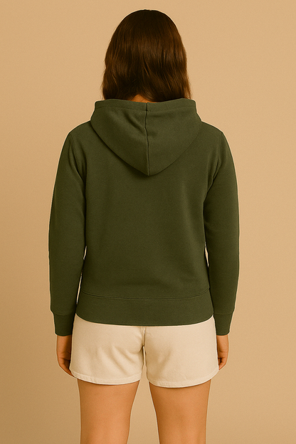 Evergreen Moments – Women's Hoodie Duo in Forest Green