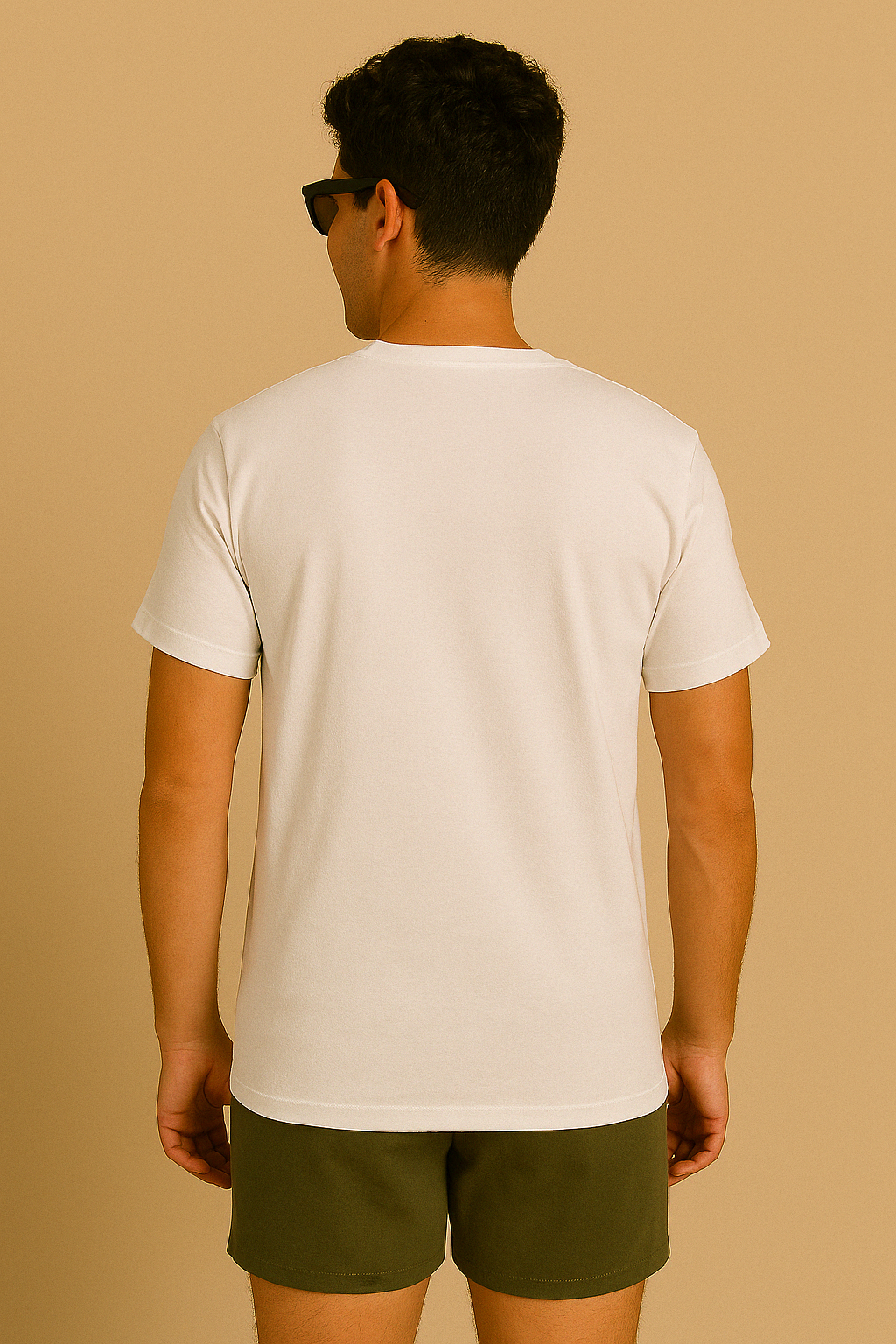 Men's White Pocket Cat T-Shirt