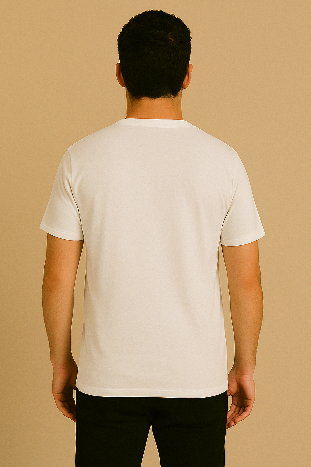 Men's White Pocket Rope Cat T-Shirt