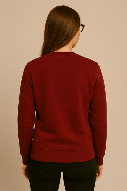Everyday Women's Sweatshirt – Rich Burgundy Vibe