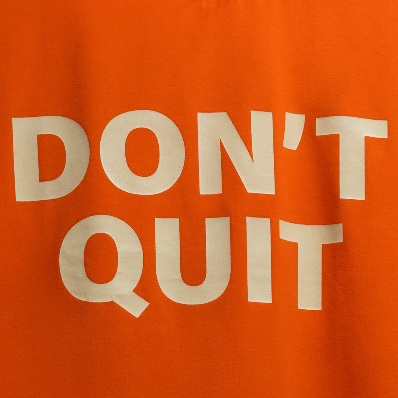 DON'T QUIT ORANGE OVERSIZED GRAPHIC PRINT - STYLARIA